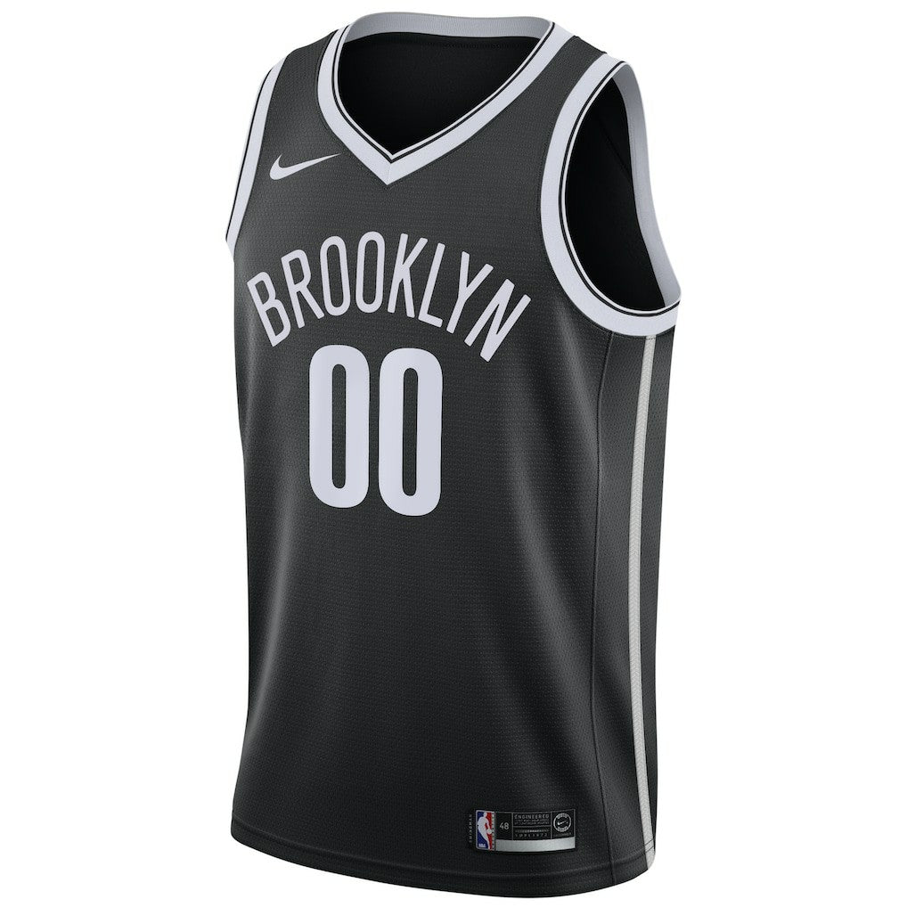 Brooklyn Nets Swingman Custom Jersey Black Icon Edition