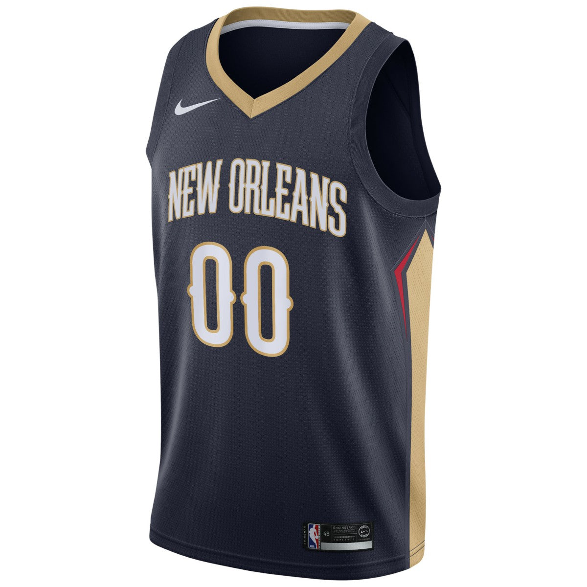 New Orleans Pelicans Swingman Custom Jersey Navy Icon Edition
