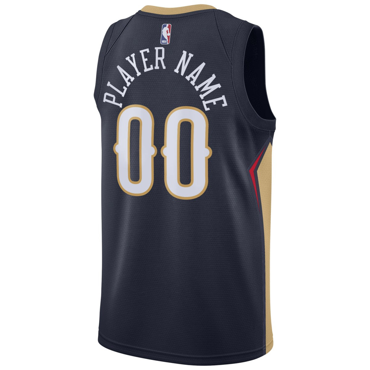 New Orleans Pelicans Swingman Custom Jersey Navy Icon Edition