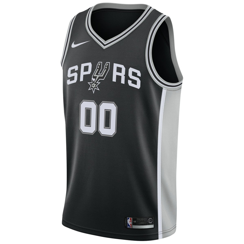San Antonio Spurs Swingman Custom Jersey Black Icon Edition