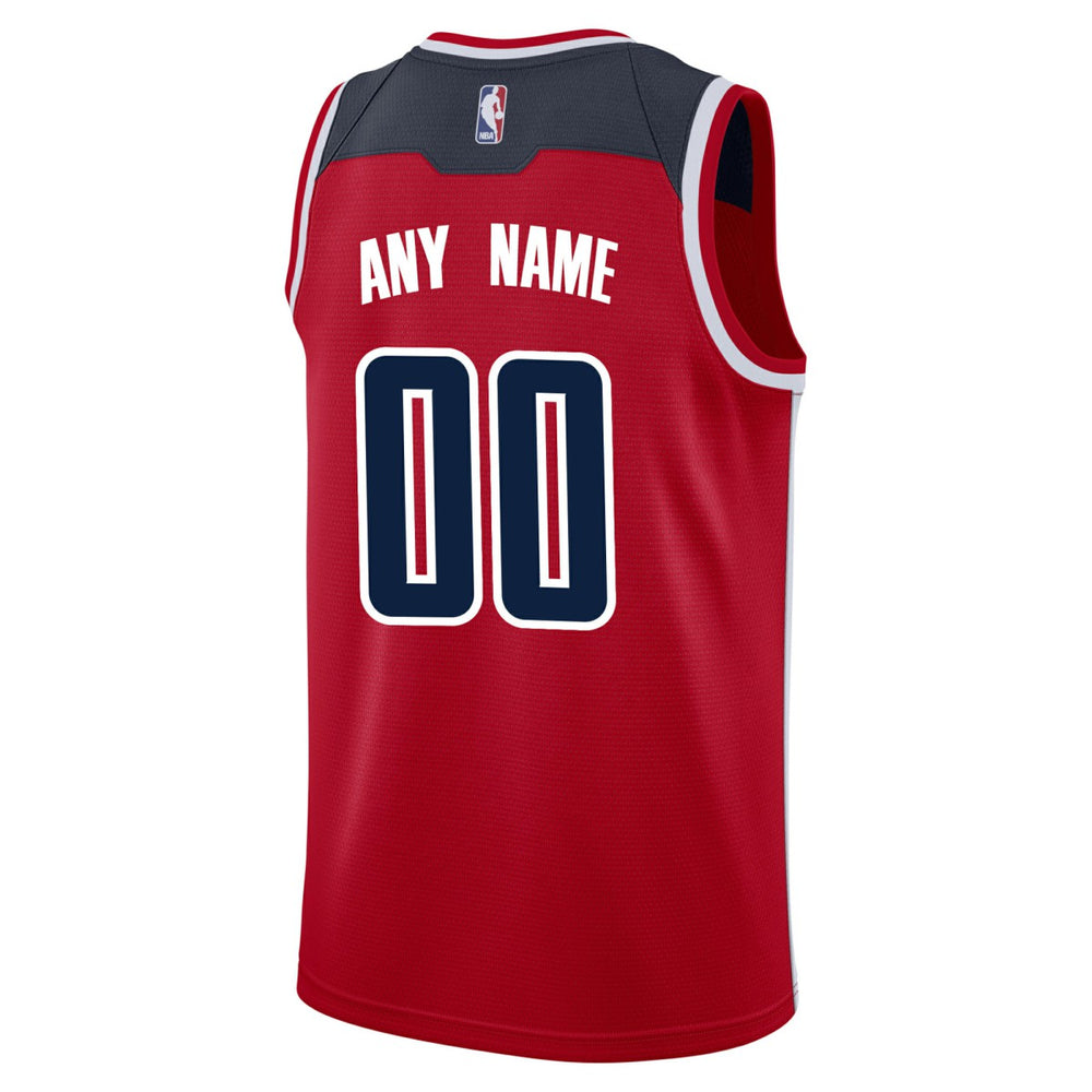 Washington Wizards Swingman Custom Jersey Red Icon Edition