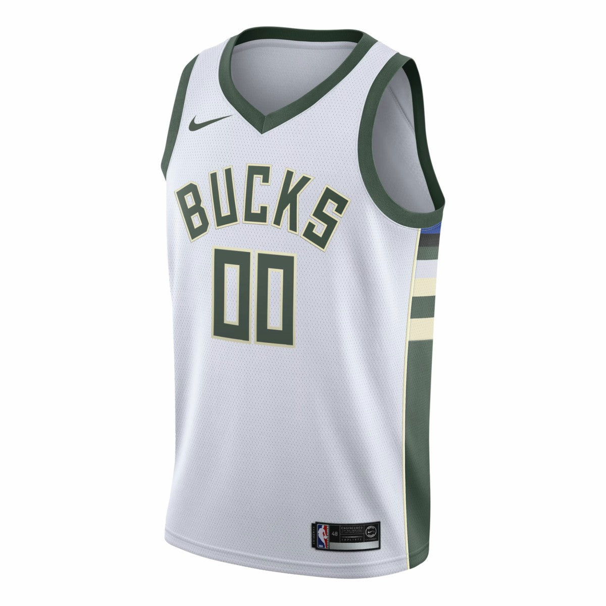 Milwaukee Bucks Swingman Custom Jersey White Association Edition
