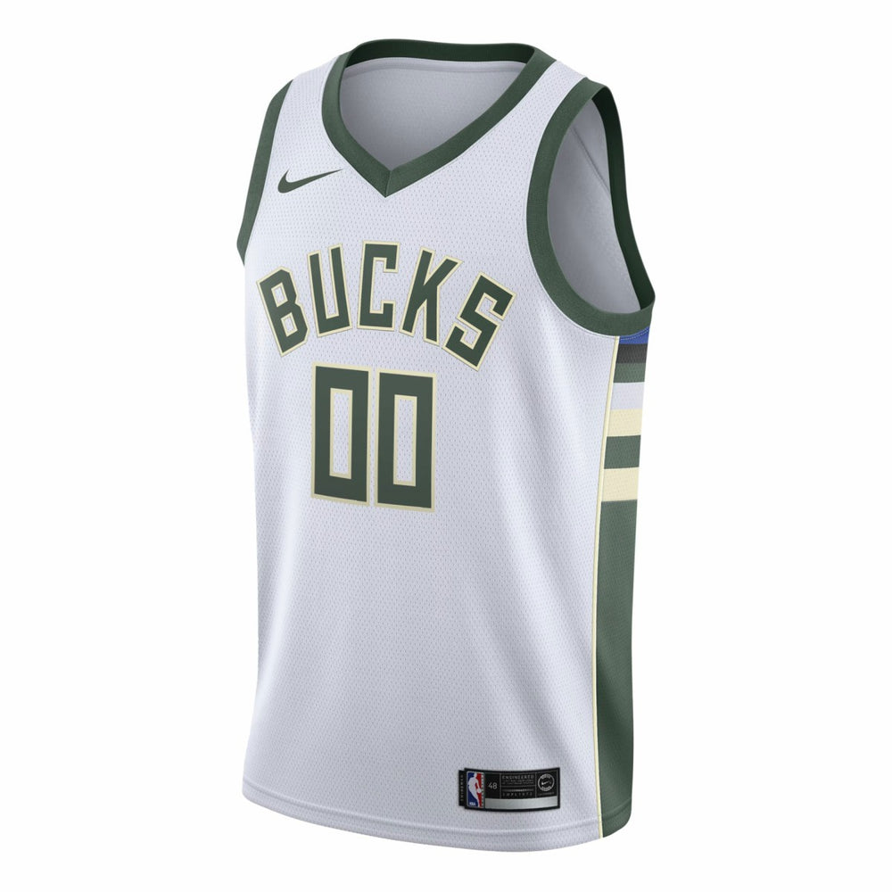 Milwaukee Bucks Swingman Custom Jersey White Association Edition