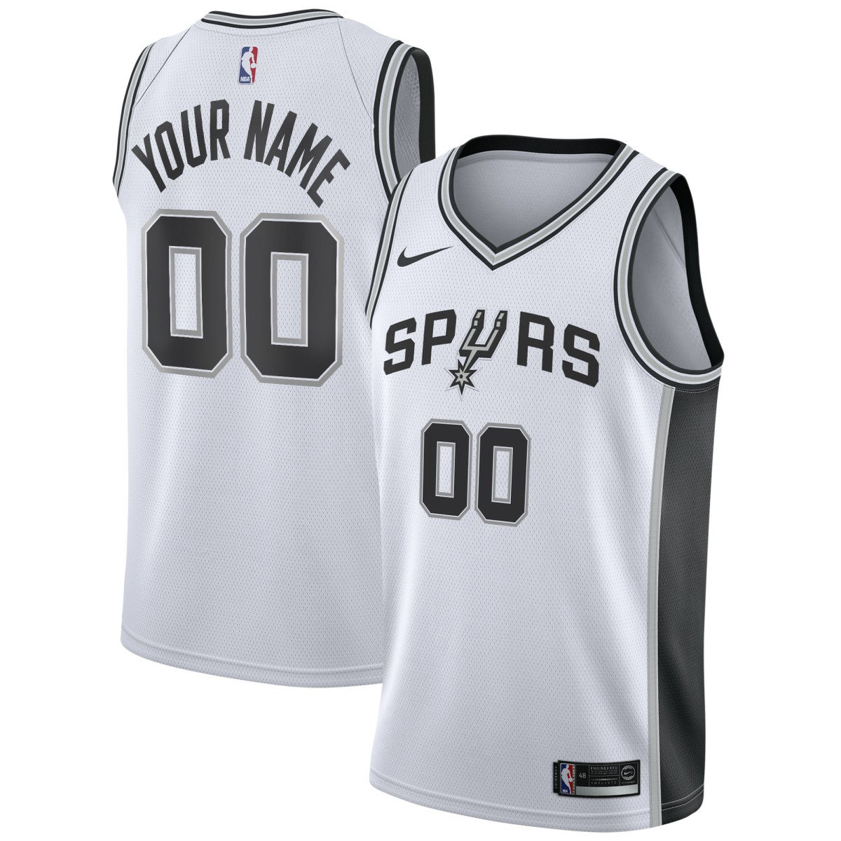 San Antonio Spurs Custom Swingman Jersey White Association Edition