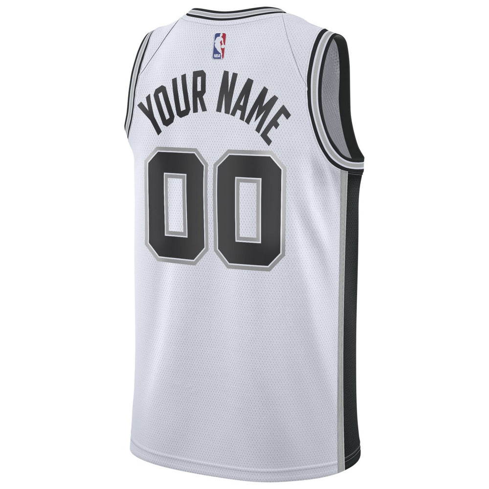 San Antonio Spurs Custom Swingman Jersey White Association Edition