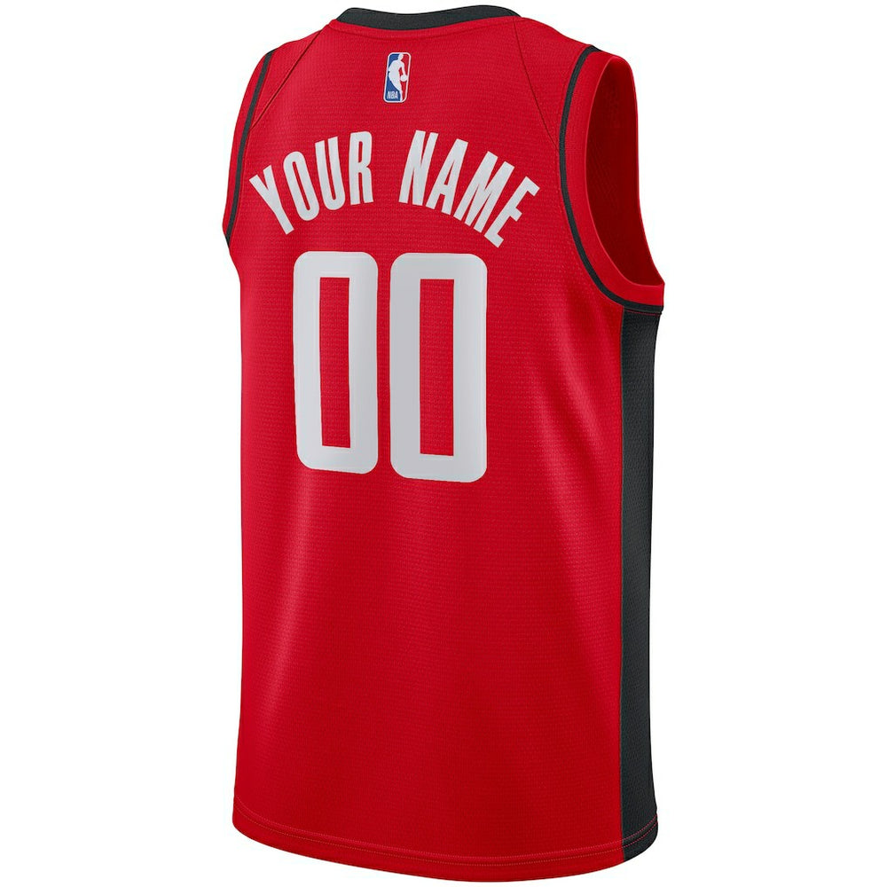 Houston Rockets Custom Swingman Jersey Icon Edition Red