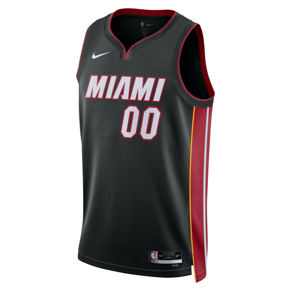 Miami Heat Unisex Swingman Custom Jersey Black Icon Edition