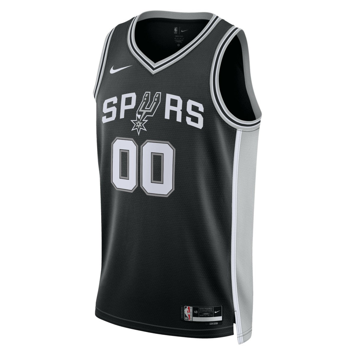San Antonio Spurs Unisex Swingman Custom Jersey Black Icon Edition