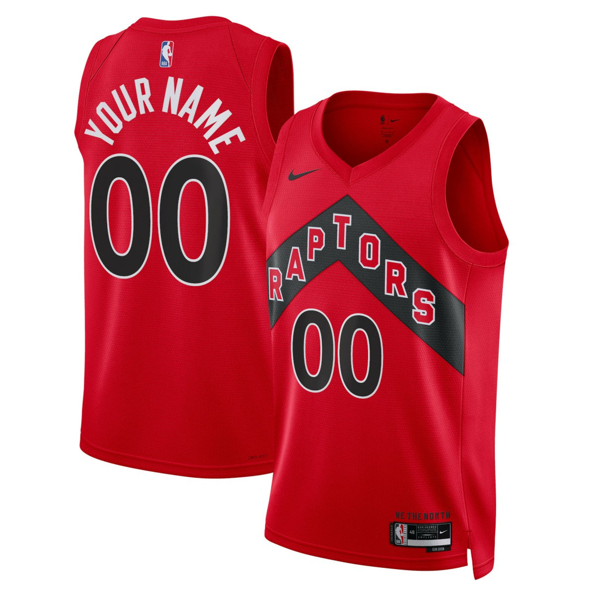 Toronto Raptors Unisex Swingman Custom Jersey Red Icon Edition