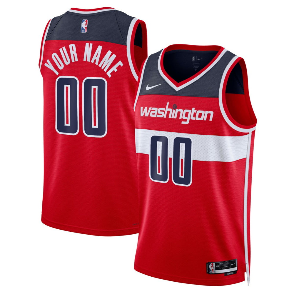 Washington Wizards Unisex Swingman Custom Jersey Red Icon Edition