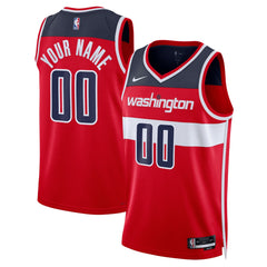 Washington Wizards Unisex Swingman Custom Jersey Red Icon Edition