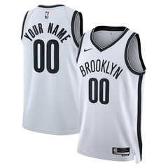 Brooklyn Nets Unisex Swingman Custom Jersey White Association Edition