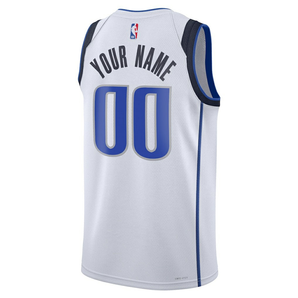 Dallas Mavericks Unisex Swingman Custom Jersey White Association Edition