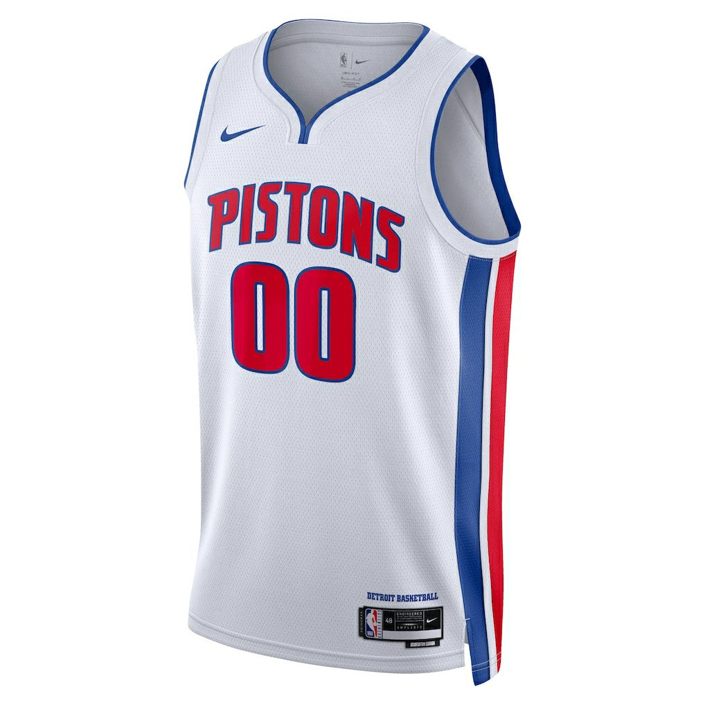 Detroit Pistons Unisex Swingman Custom Jersey White Association Edition