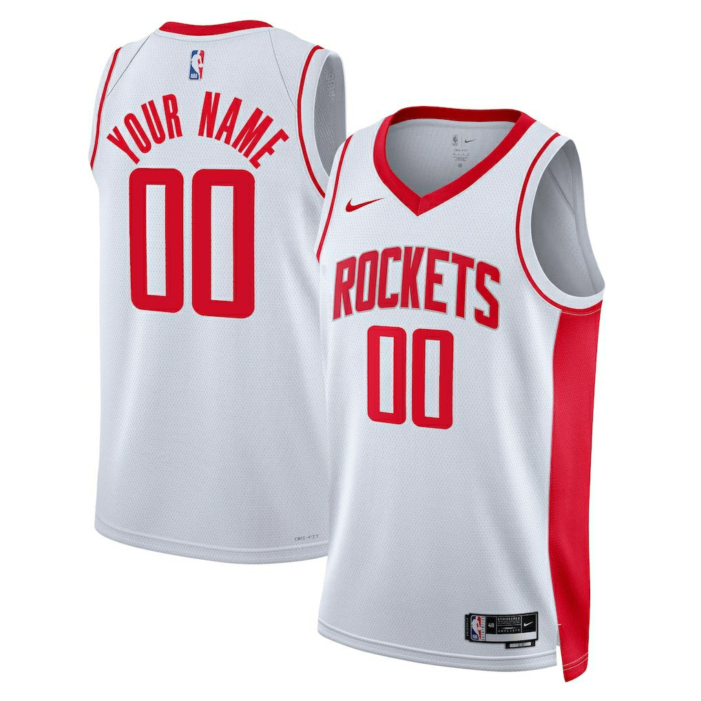 Houston Rockets Unisex Swingman Custom Jersey White Association Edition