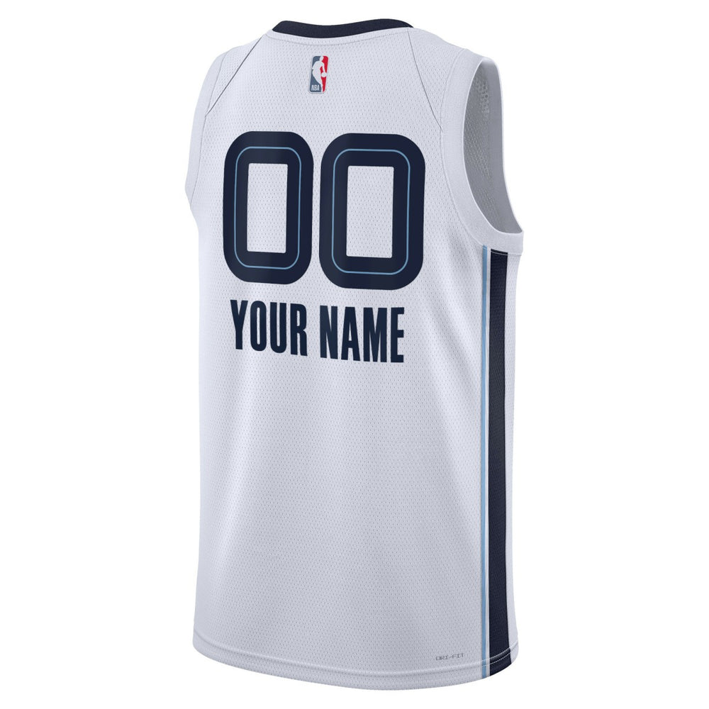 Memphis Grizzlies Unisex Swingman Custom Jersey White Association Edition