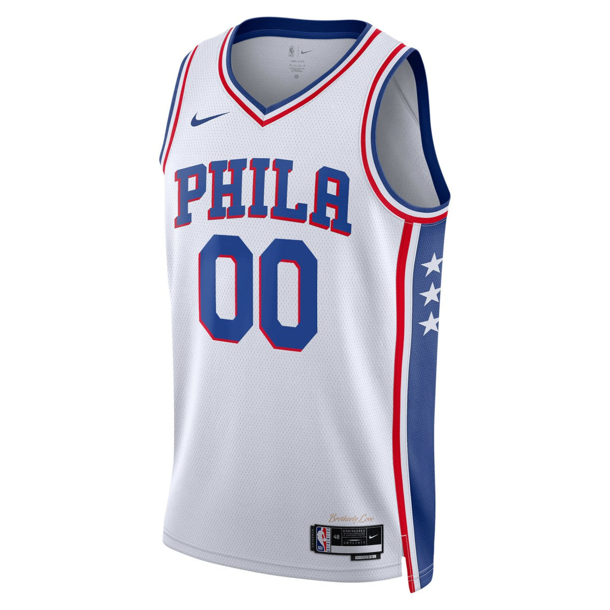 Philadelphia 76ers Unisex 2022/23 Swingman Custom Jersey White Association Edition