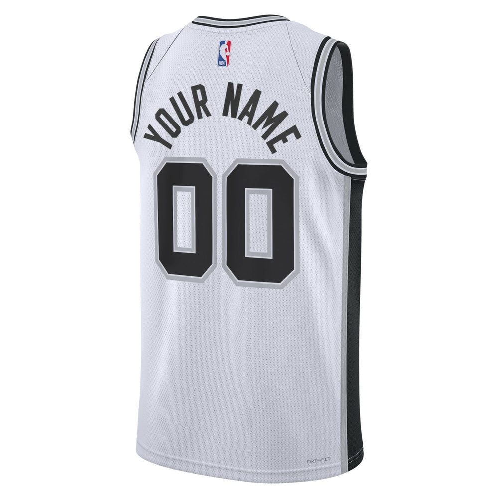 San Antonio Spurs Unisex Swingman Custom Jersey White Association Edition