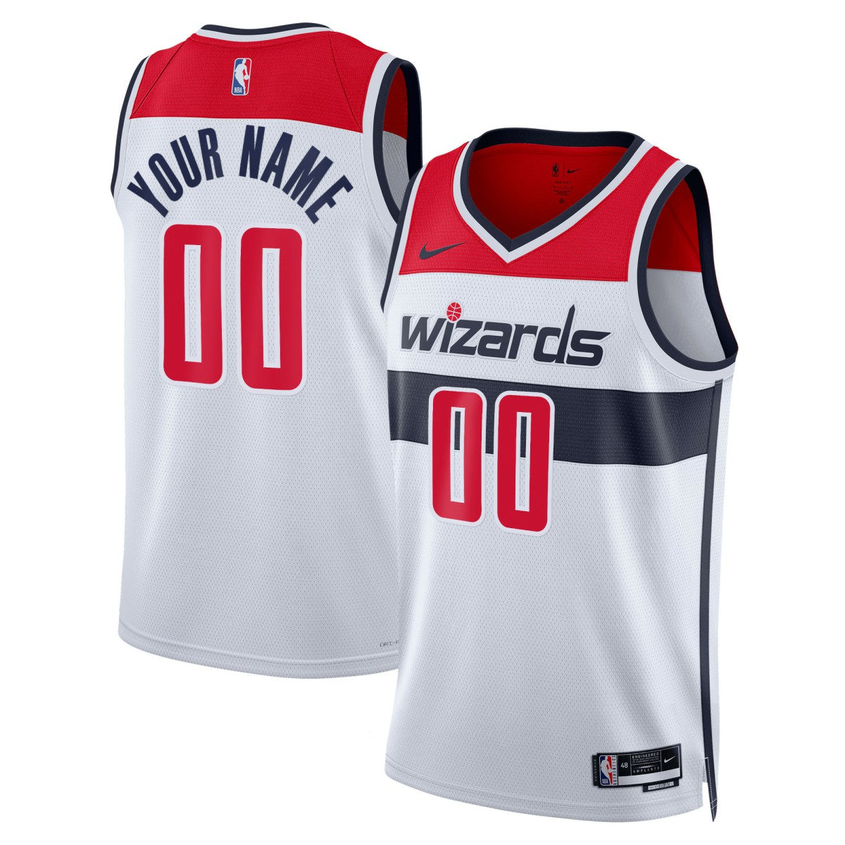 Washington Wizards Unisex Swingman Custom Jersey White Association Edition