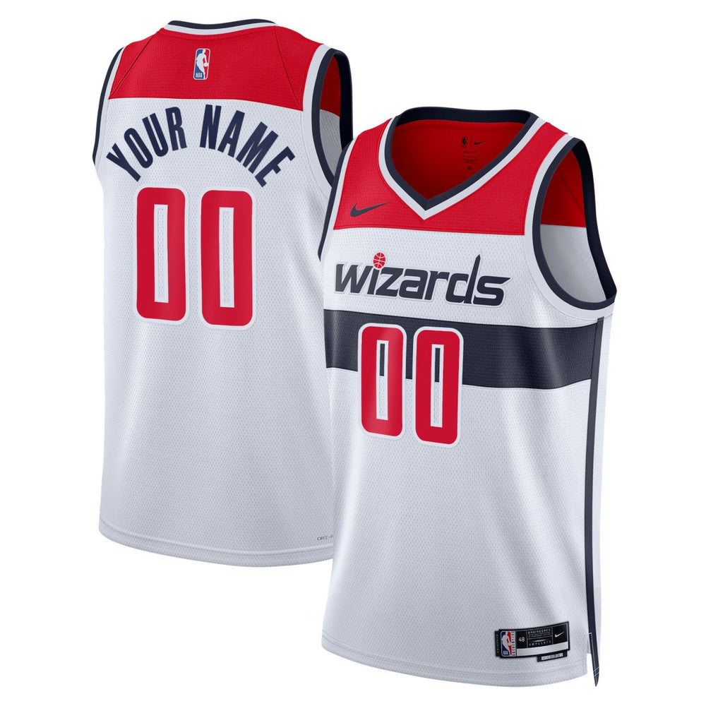Washington Wizards Unisex Swingman Custom Jersey White Association Edition