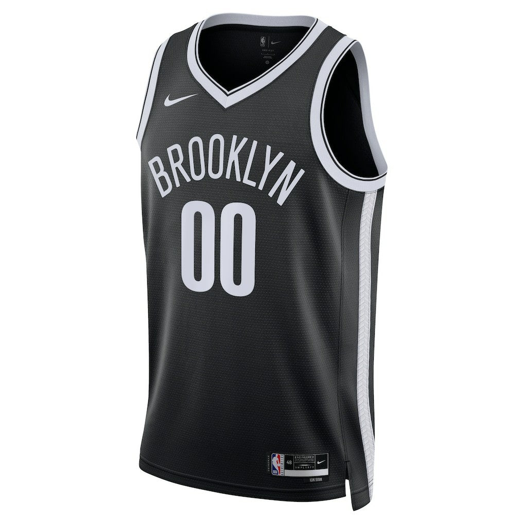 Brooklyn Nets Unisex Swingman Custom Jersey Black Icon Edition