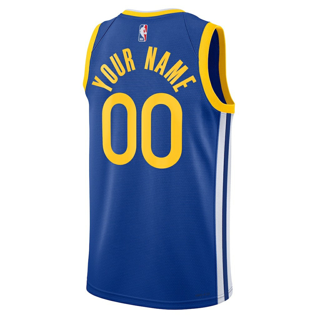 Golden State Warriors Unisex Swingman Custom Jersey Royal Icon Edition
