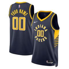 NBA Indiana Pacers Unisex 2022/23 Swingman Custom Jersey Navy - Icon Edition