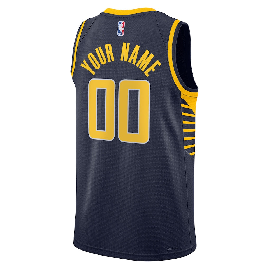 NBA Indiana Pacers Unisex 2022/23 Swingman Custom Jersey Navy - Icon Edition