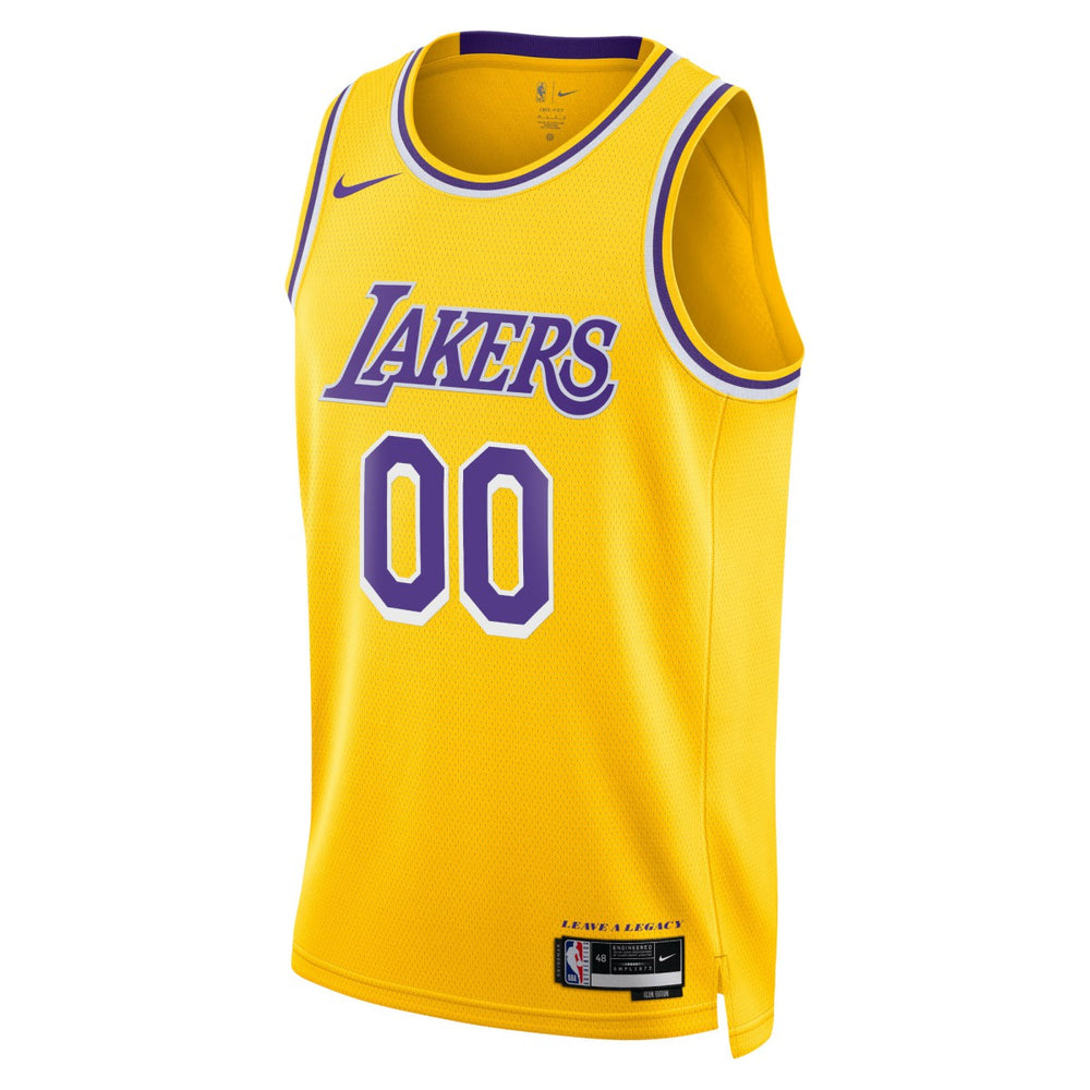Los Angeles Lakers Unisex Swingman Custom Jersey Gold Icon Edition