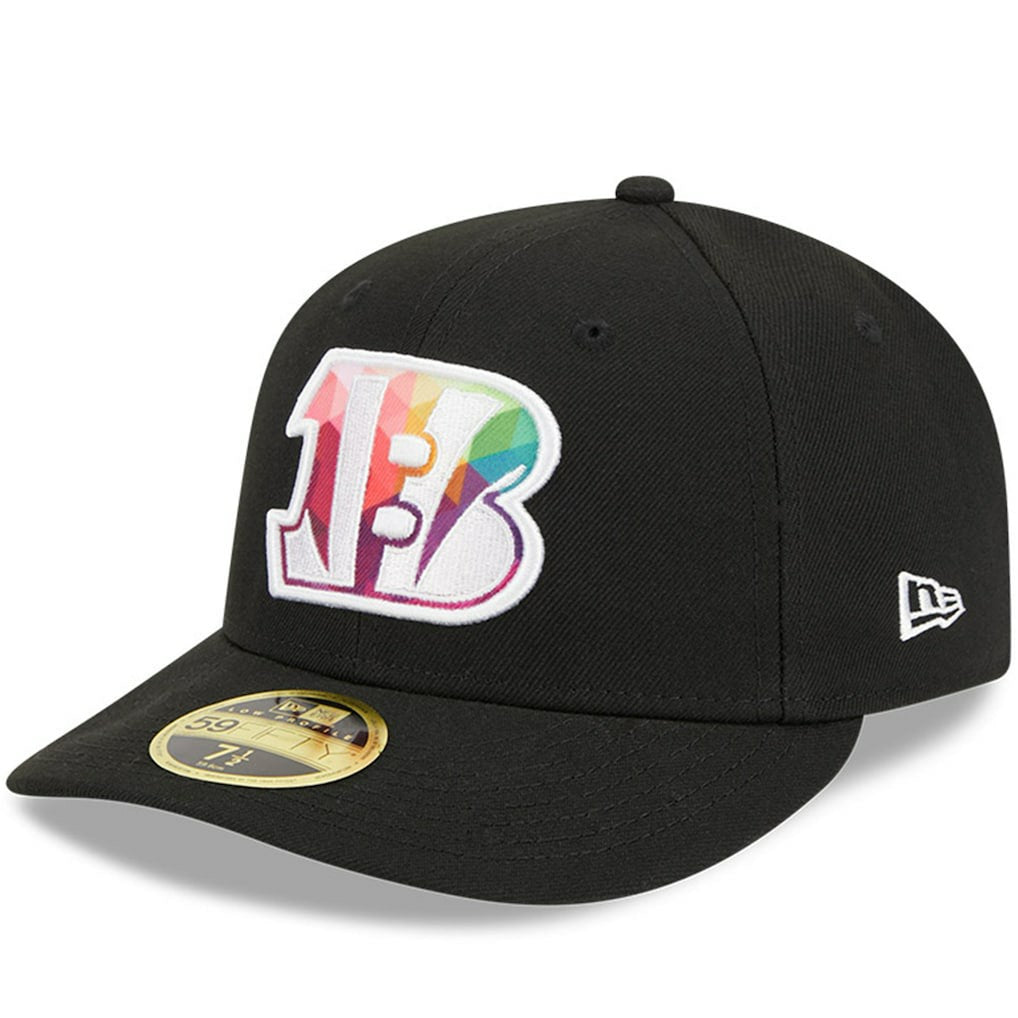 Cincinnati Bengals New Era 2023 NFL Crucial Catch Low Profile 59FIFTY Fitted Hat Black