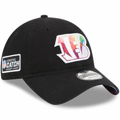 Cincinnati Bengals New Era 2023 NFL Crucial Catch 9TWENTY Adjustable Hat Black