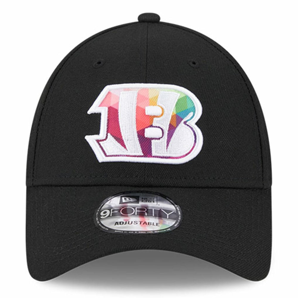 Cincinnati Bengals New Era 2023 NFL Crucial Catch 9FORTY Adjustable Hat Black
