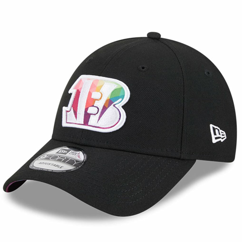 Cincinnati Bengals New Era 2023 NFL Crucial Catch 9FORTY Adjustable Hat Black