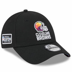 Cleveland Browns New Era 2023 NFL Crucial Catch 9FORTY Adjustable Hat Black
