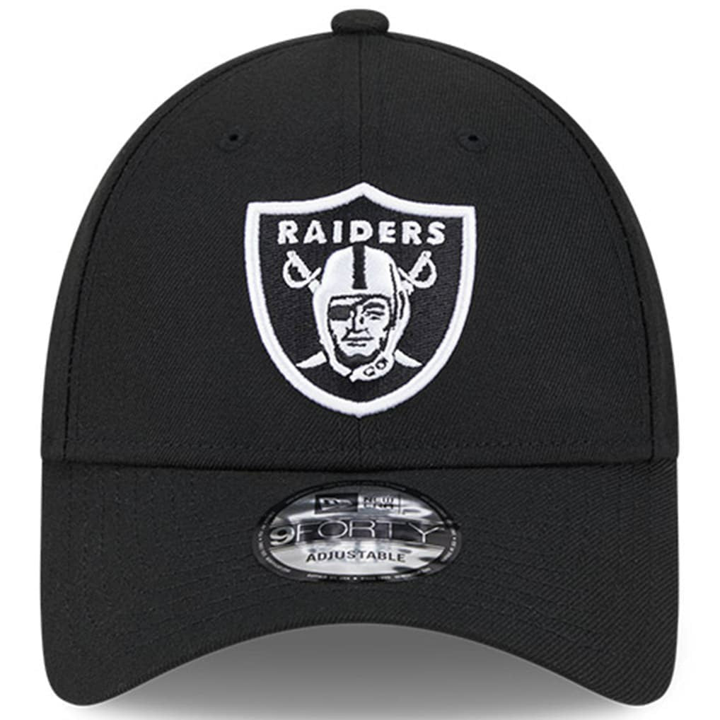 Las Vegas Raiders New Era 2023 NFL Crucial Catch 9FORTY Adjustable Hat Black