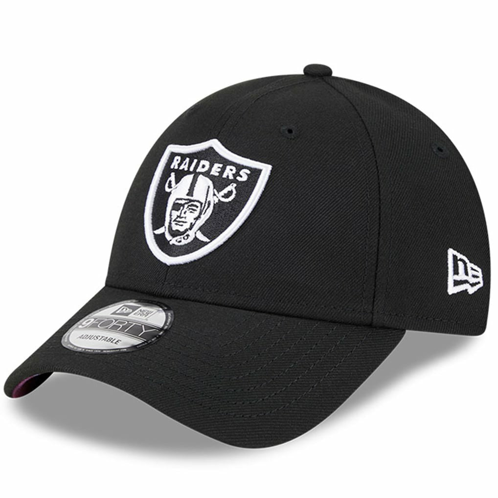 Las Vegas Raiders New Era 2023 NFL Crucial Catch 9FORTY Adjustable Hat Black