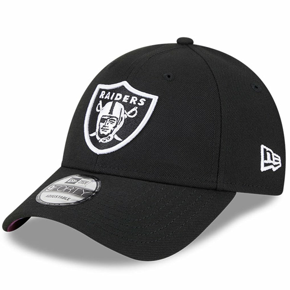 Las Vegas Raiders New Era 2023 NFL Crucial Catch 9FORTY Adjustable Hat Black
