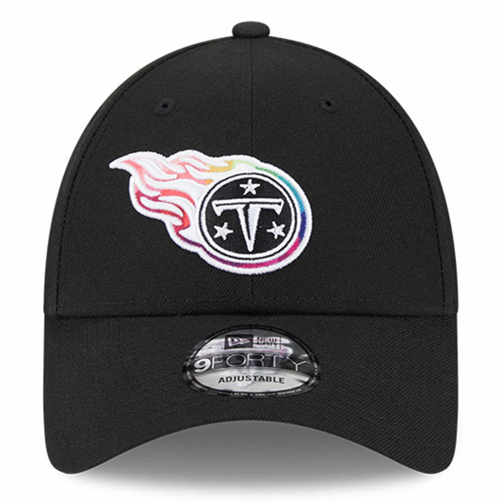 Tennessee Titans New Era 2023 NFL Crucial Catch 9FORTY Adjustable Hat Black