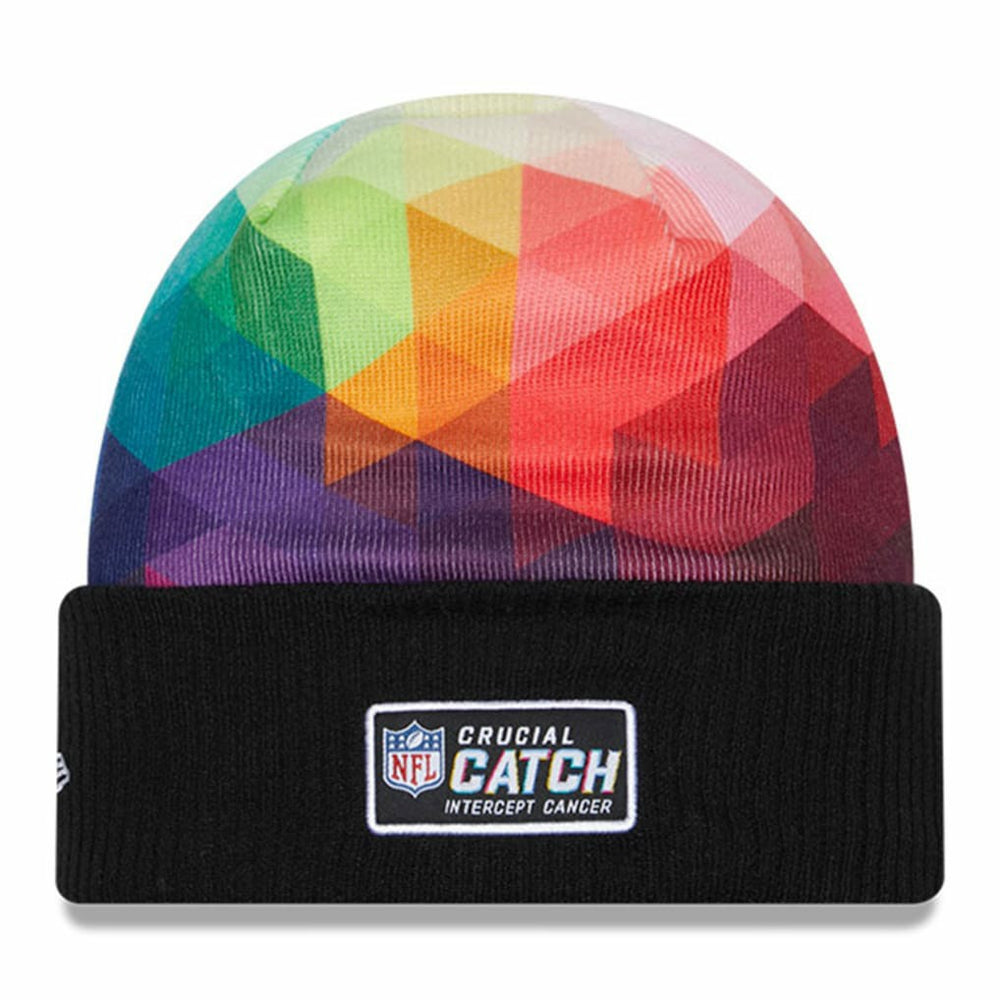 Los Angeles Chargers New Era 2023 NFL Crucial Catch Cuffed Knit Hat Black