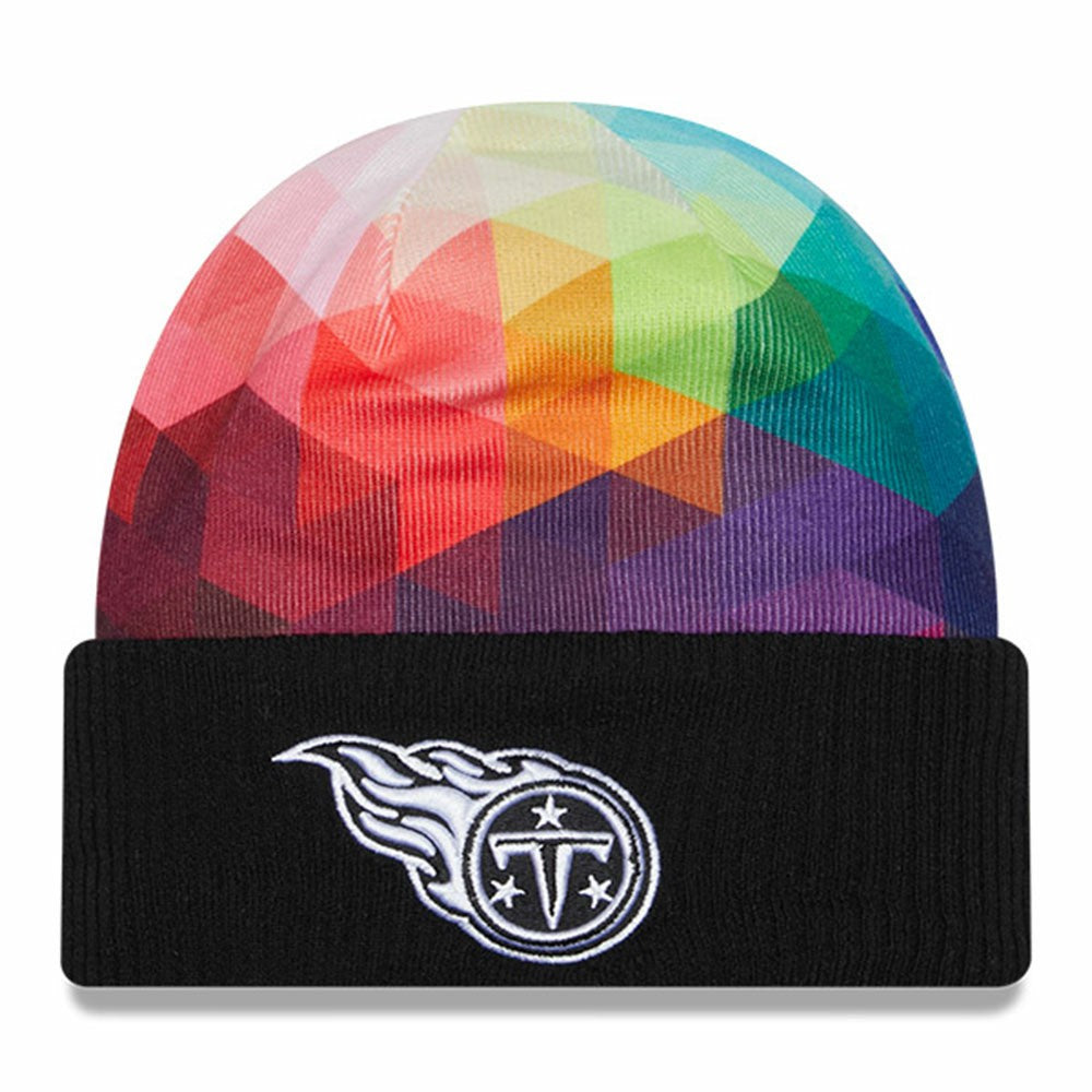 Tennessee Titans New Era 2023 NFL Crucial Catch Cuffed Knit Hat Black