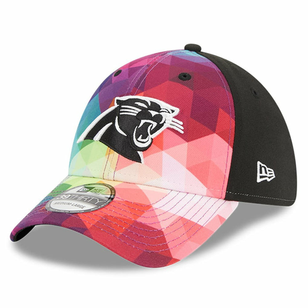 Carolina Panthers New Era 2023 NFL Crucial Catch 39THIRTY Flex Hat Pink