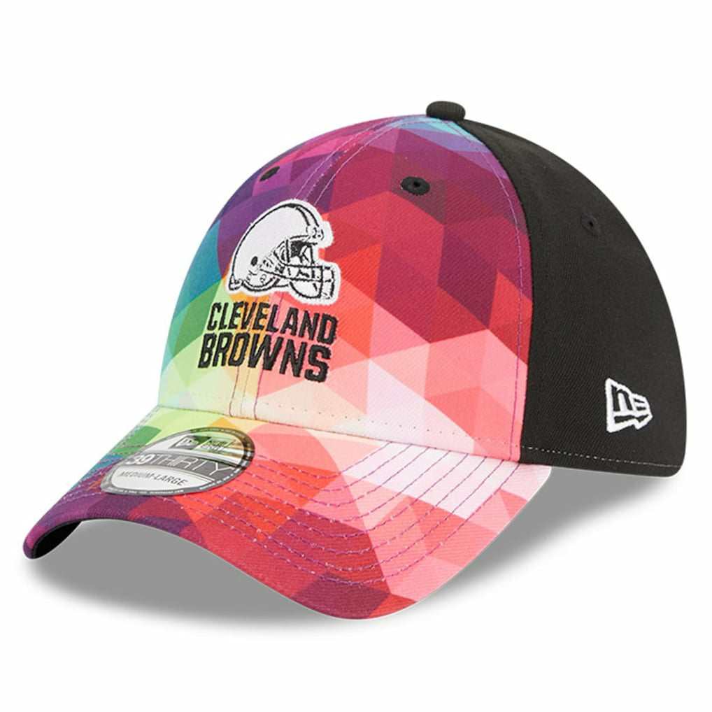 Cleveland Browns New Era 2023 NFL Crucial Catch 39THIRTY Flex Hat Pink
