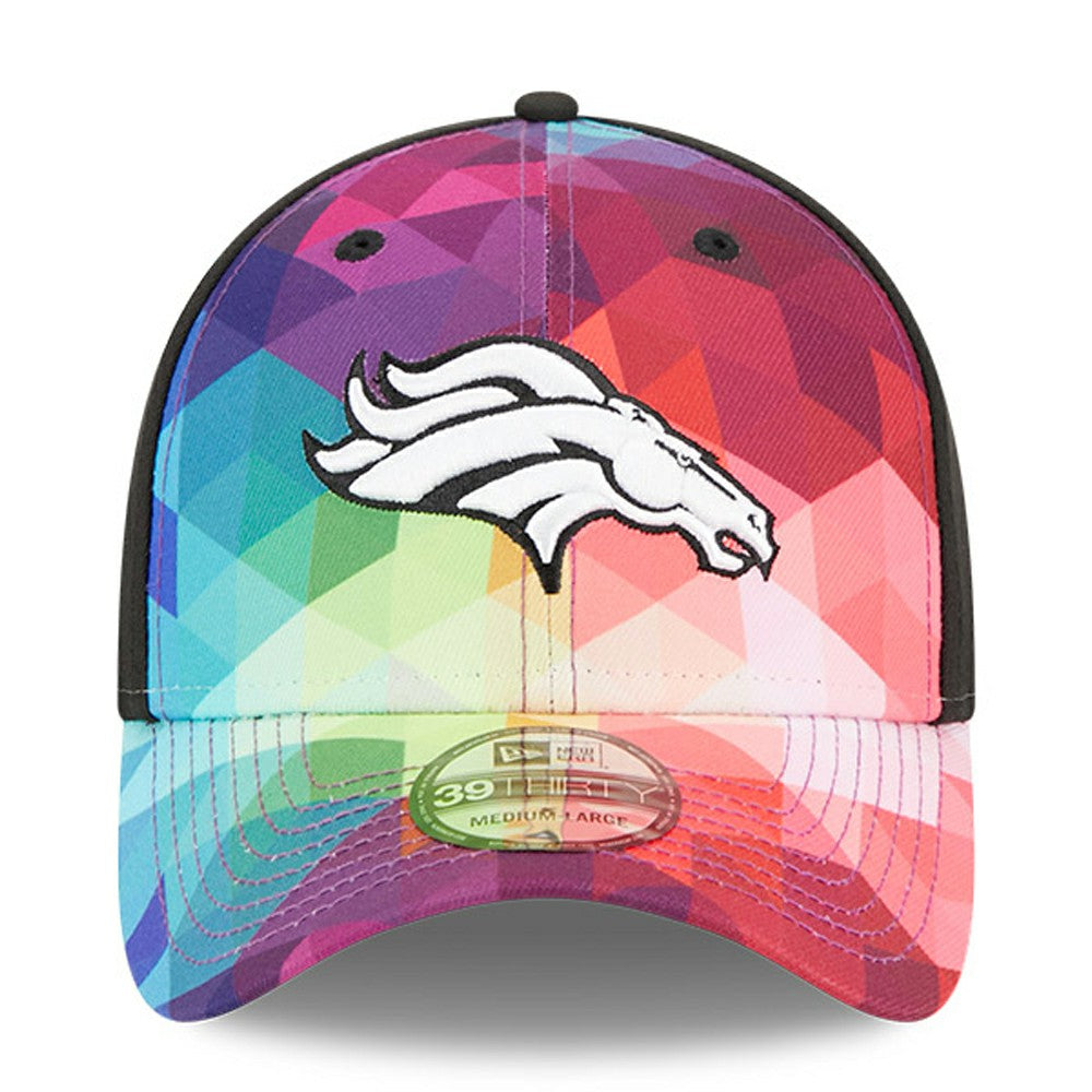 Denver Broncos New Era 2023 NFL Crucial Catch 39THIRTY Flex Hat Pink