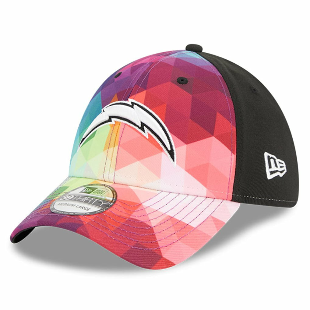 Los Angeles Chargers New Era 2023 NFL Crucial Catch 39THIRTY Flex Hat Pink