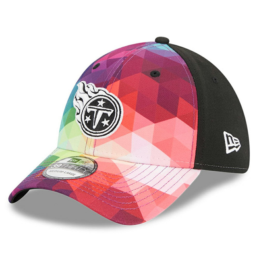Tennessee Titans New Era 2023 NFL Crucial Catch 39THIRTY Flex Hat Pink