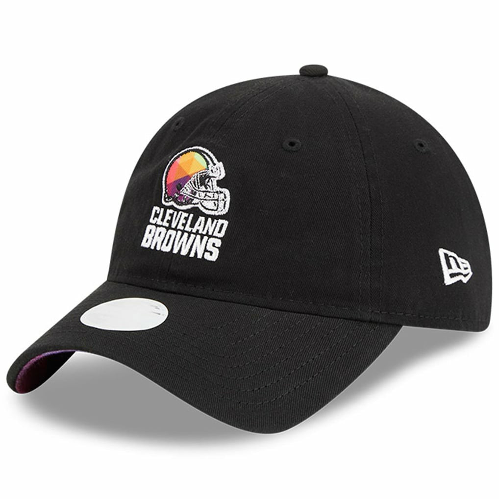Cleveland Browns New Era Women's 2023 NFL Crucial Catch 9TWENTY Adjustable Hat Black