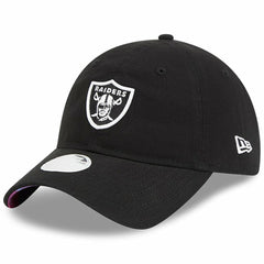 Las Vegas Raiders New Era Women's 2023 NFL Crucial Catch 9TWENTY Adjustable Hat Black