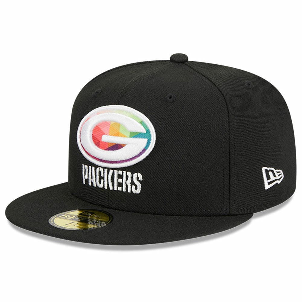 Green Bay Packers New Era 2023 NFL Crucial Catch 59FIFTY Fitted Hat Black