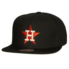 Houston Astros Mitchell & Ness Cooperstown Collection True Classics Snapback Hat - Black Hats