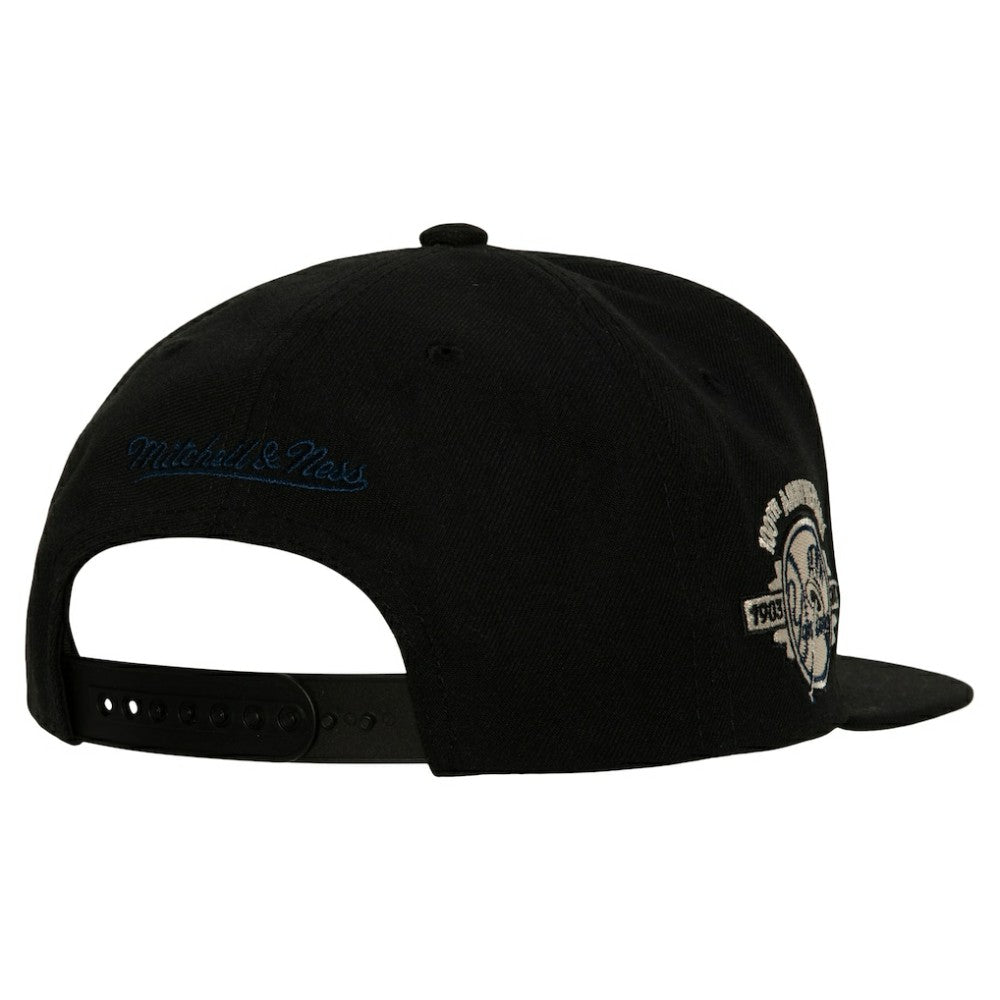 New York Yankees Mitchell & Ness Cooperstown Collection True Classics Snapback Hat - Black Hats